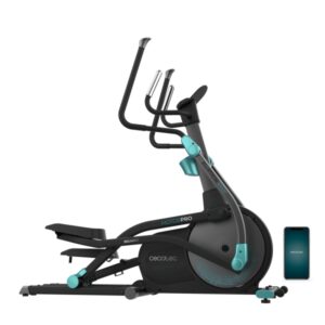 Cecotec Drumfit Elliptical 10000 Motor Pro Bicicleta Eliptica - Pantalla LCD - Resistencia Magnetica - App Kinomap - Plegable para Almacenamiento - Zancada de 43cm - Volante de 10kg - Color Negro