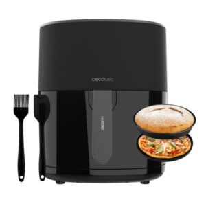 Cecotec Cecofry Fantastik 6500 Freidora sin Aceite - 1700W - Capacidad de 5.5L - Incluye Accesorios de Silicona - 9 Menus Preconfigurados - Rango de 80 a 200°C - Panel Multifuncion - Color Negro