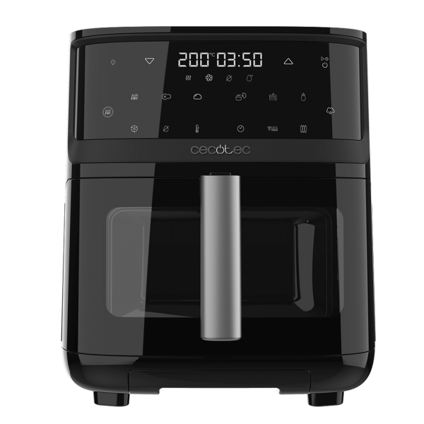 Cecotec Cecofry Mist 7000 Freidora sin Aceite - Potencia de 1700W - Capacidad de 7L - Funciones de Deshidratador - 8 Modos de Coccion - Conectividad Movil - Triple Resistencia - Color Negro