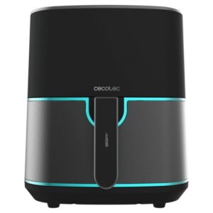 Cecotec Cecofry Fantastik Inox 5500 Freidora sin Aceite - Potencia de 1500W - Capacidad 5.5L - 9 Menus Preconfigurados - Rango de 80 a 200°C - Temporizador - Acero Inoxidable - Color Negro