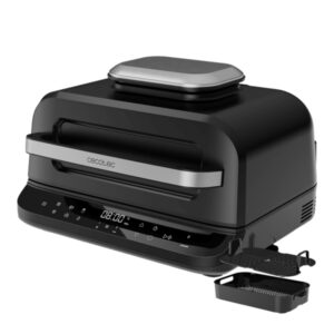 Cecotec Cecofry FireDome 6000 Freidora sin Aceite - 2400W - 4 Niveles de Grill - 6 Modos de Coccion - Capacidad 6L - Incluye Accesorios - Termostato Ajustable - Sistema Anti Humo - Color Negro