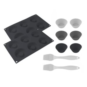Cecotec Cecofry SweetBake XL Pack de Moldes para Donas y Magdalenas - Compatible con Freidoras de 9 a 11L - Libre de BPA - Superficie Antiadherente - Incluye Pinceles de Silicona - Facil Limpieza