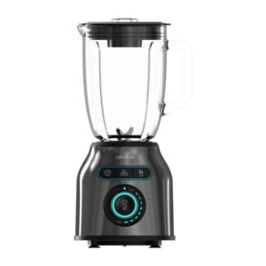 Cecotec Power Black Titanium 2200MAX Smooth Batidora de Vaso - 2200W - Capacidad 1.75L - Cuchillas de Titanio - Turbo - Funcion de Smoothie - Autolimpieza - Color Negro