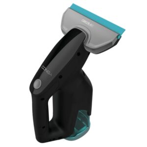 Cecotec Conga Popstar Glass Titanium Aspirador Limpiacristales 3 en 1 - Bateria de 3.7V - Autonomia de 40min - Alcance 100m2 - Tubo Extensible - 2 Boquillas - Deposito 100ml - Color Negro y Azul