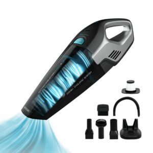 Cecotec Conga Immortal ExtremeSuction Aspirador de Mano - 100W - Bateria 14.8V - Tecnologia Ciclonica - Autonomia 20min - Silencioso - 65dB - Accesorios Variados - Color Negro y Gris