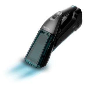 Cecotec Conga Hand Carpet and Spot Clean 1500 Aspirador de Mano para Tapiceria - Doble Deposito - Autonomia 20min - Cepillo de Cerdas - sin Cables - Incluye Cargador - Color Negro y Azul