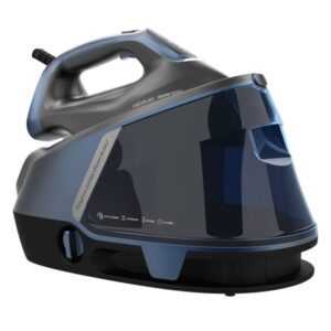 Cecotec H-3000 Station Geyser Centro de Planchado - 3000W - Vapor Continuo 155g/min - Suela Ceramica - Sistema Antigoteo - Pantalla Tactil - Antical - Apagado Automatico Seguro - Color Negro y Gris