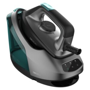 Cecotec IronHero 3000 Station Centro de Planchado - 3000W - 7bar - Suela Ceramica - Golpe de Vapor 400g/min - Vapor Continuo 140g/min - Autoapagado - Sistema Antical - Autolimpieza - Color Negro y Gris