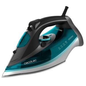 Cecotec Fast and Furious 5040 Absolute Plancha de Ropa - 3000W - Vapor Continuo 65g/min - Golpe de Vapor 230g/min - Suela Antiadherente - Modo Ahorro Energia - Autoapagado - Antigoteo - Color Negro y Azul