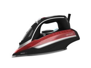 Cecotec 3D ForceAnodized 850 I-Pump Plancha de Ropa - 3100W - Suela Anodizada - Vapor Continuo 65g/min - Golpe de Vapor 230g/min - Deposito 400ml - Sistema Antigoteo - Autoapagado - Color Negro y Rojo