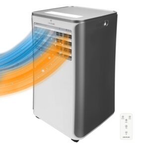 Cecotec ForceClima 9400 Aire Acondicionado Portatil - 1010W - 2250 Frigorias - 9000 BTU - Bomba de Calor - Funcionamiento Silencioso - Cobertura hasta 25m2 - Pantalla LED - Color Negro y Blanco