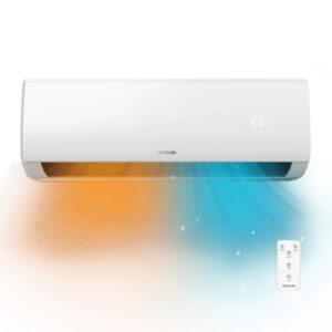 Cecotec AirClima 18000 Aire Acondicionado Split - 4500 Frigorias - 18000 BTU - Bomba de Calor - Sistema Inverter - Pantalla LED - Mando a Distancia - 5 Modos - Cobertura hasta 35m2 - Color Blanco