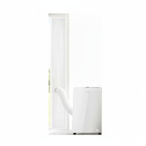 Cecotec Cubierta para Ventanas - Poliester - Aisla Del Exterior - Cremallera y Cinta Adhesiva - Facil de Sellar - Ideal para Aires Portatiles - 230x35cm - Color Blanco