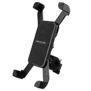 Cecotec CecoGrip Soporte para Smartphone - Ajuste Universal para Manillares - Seguro y Firme en Sujecion - Regulable en Posicion - Alta Adherencia - Material Resistente - Color Negro