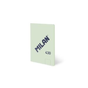 Milan 430 Libreta Encolada Formato A6 Hojas Blancas - 48 Hojas de 95 gr/m2 - Microperforado - Tapa Blanda - Color Verde