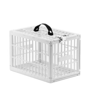 Innovagoods Food Safe Jaula de Seguridad para Neveras - Polipropileno - Cierre con Combinacion - Asa de Transporte - 28x19x19cm - Color Blanco