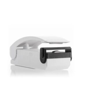 Innovagoods Selladora de Bolsas con Iman - Sellado Hermetico - Prolonga la Conservacion de Alimentos - Funciona con Pilas - Portatil - 9.5x4x4cm - Color Blanco