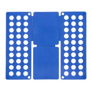 Innovagoods Doblador de Ropa - Polipropileno - Plegable - Uso Sencillo - Compacto - 24x59x1cm - Color Azul