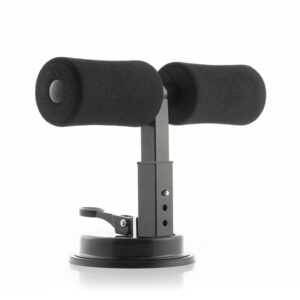 Innovagoods CoreUp Barra de Sujecion para Abdominales con Ventosa - Altura Ajustable - Uso en Interior - Guia de Ejercicios - Soporta hasta 100kg - Compacta y Portatil - Color Negro