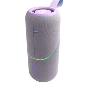 Coolsound Rainbow Beat Altavoz Bluetooth True Wireless 20W - Autonomia hasta 3h - USB, MicroSD y Aux - Funcion Manos Libres - Radio FM - Iluminacion RGB - Color Violeta