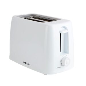 Muvip MV0642 Tostadora de Pan 650W - Capacidad para 2 Rebanadas - 6 Niveles de Tostado - Boton de Cancelacion - Bandeja Inferior Extraible para Limpieza