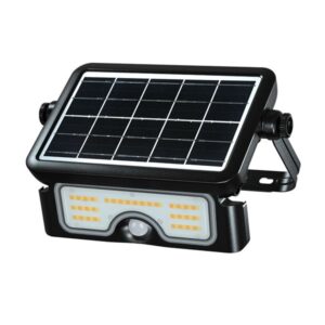Elbat EB0574 Foco Led Solar 7W - 900LM - CCT 3000K/4000K/6000K - Luz Calida, Blanca y Fria - Sensor de Movimiento