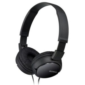 Sony MDR-ZX110B Auriculares con Microfono Integrado - Diadema Ajustable - Auriculares Giratorios - Color Negro