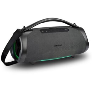 Medion Life P61768 XL Altavoz 50W + 50W RMS - Bluetooth 5.3 - Modo Broadcast - Resistente al Agua - Hasta 30 Horas de Autonomia - Iluminacion RGB - Color Antracita