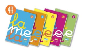 Lamela Pack de 5 Libretas Grapadas con 50 Hojas de 90g/m2 con Margen - Formato A4 - Pauta Cuadrovia de 4mm - Cubierta de Polipropileno Fluorescente - Papel Offset Blanco Extra - Colores Surtidos