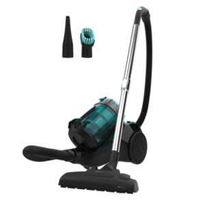 Cecotec Conga Rockstar Multicyclonic Aspiradora de Trineo sin Bolsa - Potencia 800W - Succion hasta 20kPa - Deposito de 2.5L - Incluye Accesorios - Silencioso 79dB - Color Negro y Azul