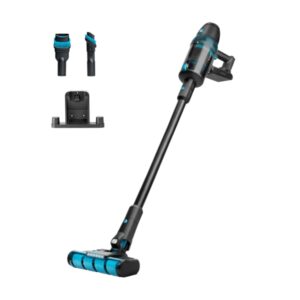 Cecotec Conga Rockstar 2500 X-Treme Aspirador de Escoba Vertical - 680W - Autonomia hasta 90min - Capacidad 600ml - Succion 26kPa - Deposito de 600ml - Pantalla LED - Color Negro y Azul