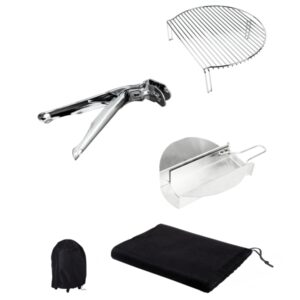 Cecotec DragonPack 6000 M Set de Accesorios para Barbacoa - Pinzas - Cubierta Protecctora - Recolector de Ceniza - Expansor de Parrilla - Color Varios