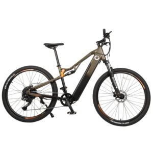 Cecotec Mountain Supreme Bicicleta Electrica de 29" - Doble Disco de Freno Hidraulico - Autonomia 120km - Cambio Shimano Cues de 10 Velocidades - Pantalla - Bateria de 48V y 12.75Ah - Color Bronce