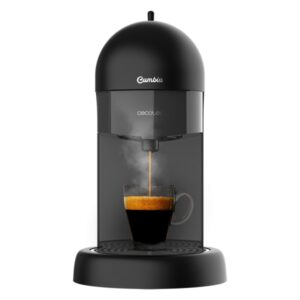 Cecotec Cumbia Capricciosa Black Cafetera Expresso Compatible con Capsulas - Potencia 1100W - Presion 19bar - Deposito de 600ml - Filtro Apto para Lavavajillas - Color Negro