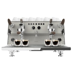 Cecotec Baristeo Gastro Cafetera Expresso Profesional Doble - Potencia 3150W - Calientatazas - Presion 9bar - Temperatura Regulable - Vaporizador - Portafiltro Profesional 58mm - Color Blanco