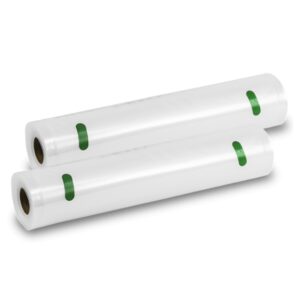 Cecotec Pack de 2 Rollos de 6m para Envasadora al Vacio - Temperatura Regulable - 28cm de Ancho - Color Transparente