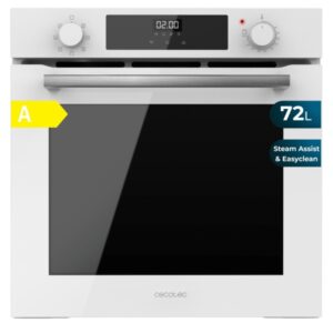 Cecotec Bolero Hexa M226000 Glass White A Horno Integrable - Potencia 2800W - Capacidad 72L - Control Tactil - Puerta Triple de Cristal - 7 Funciones - Color Blanco