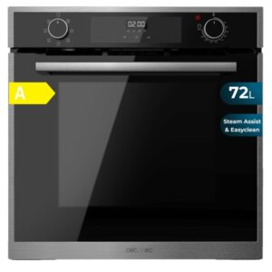 Cecotec Bolero Hexa M226000 Edge A Horno Integrable - Potencia 2800W - Capacidad 72L - Control Tactil - Puerta Triple de Cristal - 7 Funciones - Color Negro