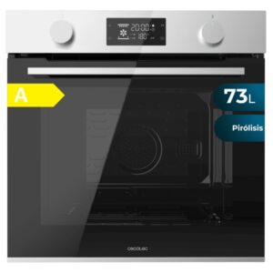 Cecotec Bolero Hexa P526000 Line A Horno Pirolitico Integrable - Potencia 2800W - Capacidad 73L - Puerta Cuadruple de Cristal - 9 Funciones - Color Negro y Plateado