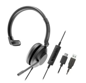 Axtel One Auriculares con Microfono USB - Conexion USB-A - Controles de Audio Integrados - Estereo