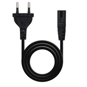 Nanocable Cable de Alimentacion Forma 8 CEE7/16 Macho a C7 Hembra 3m - Color Negro