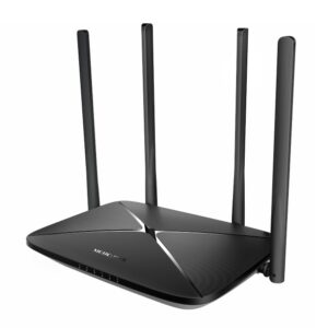 Mercusys MB115 Router 4G Wi Fi N300 - Velocidad hasta 150 Mbps - Conexion hasta 32 Dispositivos - Antenas Externas de Alta Cobertura - Color Negro
