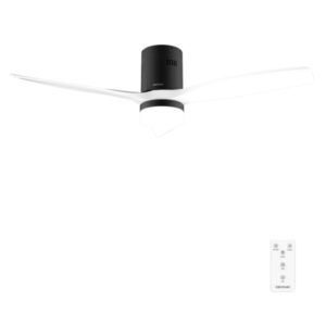 Cecotec EnergySilence Aero 5600 Classic Black and White Ventilador de Techo de 52" - 40W - 3 Aspas - Varias Velocidades - Luz LED - Mando a Distancia - Temporizador - Color Negro