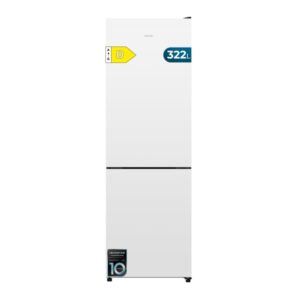 Cecotec Bolero CoolMarket Combi 322i White D Frigorifico Combi - Luz LED - Temperatura Regulable - Total Nofrost - Frio Envolvente - Cajon Humedad Regulable - Clase D - 59.5x185.5cm - Color Blanco