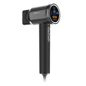 Cecotec DryGlam Waves i-Sensor Pro Secador de Pelo con Infrarrojos - 1600W - Sensor de Distancia - Plasma - Incluye Accesorios - Temperatura Regulable - Cabezales Incluidos - Color Negro