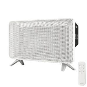 Cecotec ReadyWarm 2000 Graphene Calefactor de Grafeno - 1800W - Temperatura Regulable - Temporizador - Apagado Automatico - Cobertura hasta 20m2 - Mando a Distancia - Color Blanco