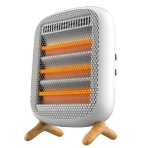 Cecotec ReadyWarm 1200 Infrared Calefactor por Infrarrojos - 1200W - 3 Niveles - Sensor Antivuelco - Asa de Transporte - Color Blanco