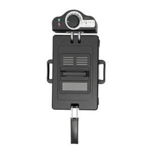 Cecotec Cleanfry 3 L Black+ Freidora Electrica - 2000W - Capacidad 3L - Antiadherente - Temperatura Regulable - Acero Inoxidable - Apto para Lavavajillas - Temporizador - Filtro de Aceite - Color Negro