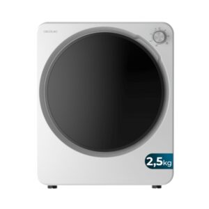 Cecotec Bolero DressCode Dry 3150V Mini Secadora de Evacuacion 2.5kg - 950W - 6 Programas - Color Blanco y Negro