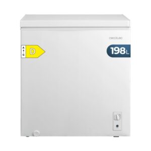 Cecotec Bolero CoolMarket Chest 198M White D Congelador Horizontal Convertible - Capacidad 198L - Temperatura Regulable - Cesta con Asas - Alarma de Puerta Abierta - Control Mecanico - Color Blanco